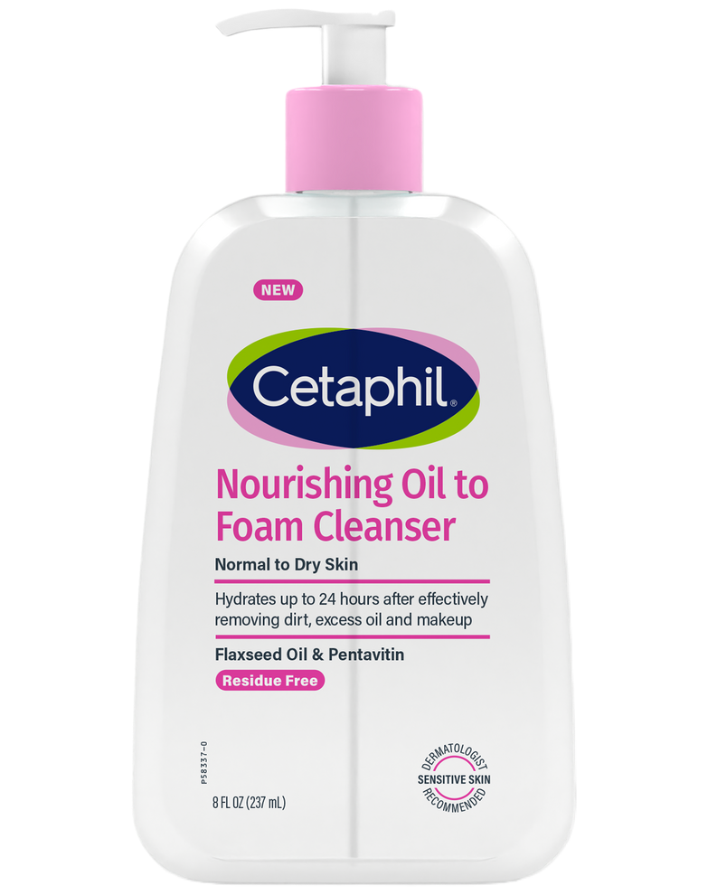 Nourishing Oil to Foam Cleanser Face Wash for Sensitive Skin