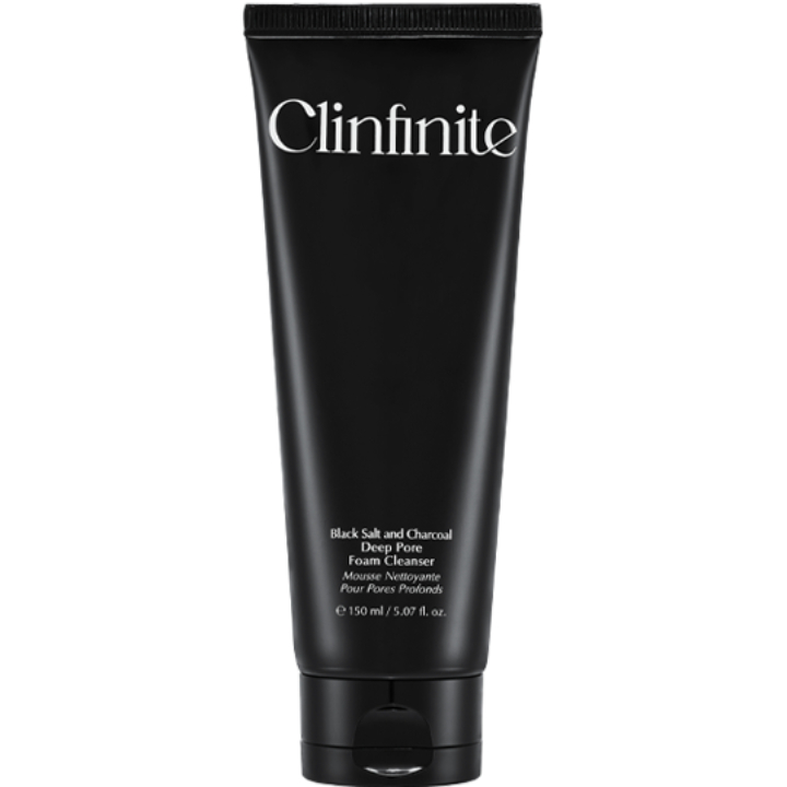 Clinfinite Black Salt and Charcoal Deep Pore Foam Cleanser